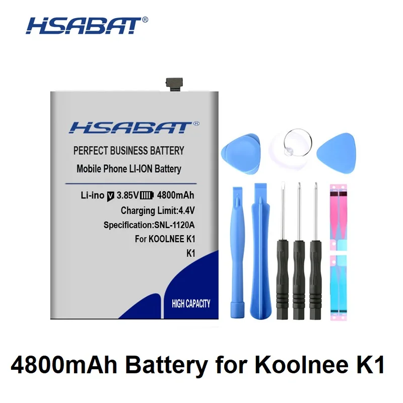 Аккумулятор HSABAT K1 4800mAh для аккумуляторов KOOLNEE K1 K1 Trio