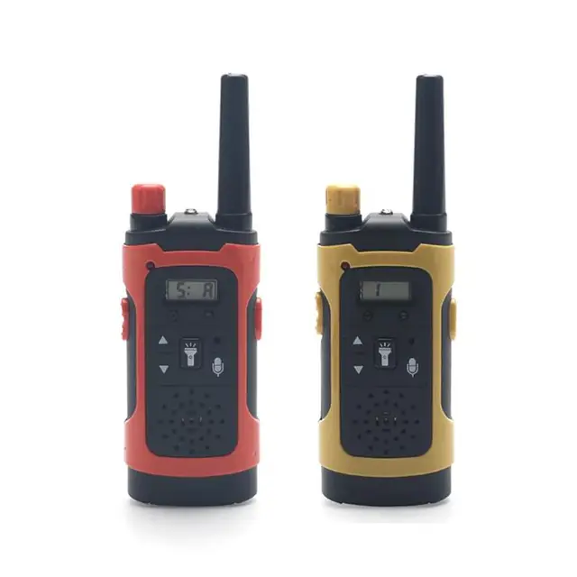 2pcs LED Children Walkie Talkies Long Distance Wireless Call Handheld 2 Way Radio Electronic Kids Educational Toys 1