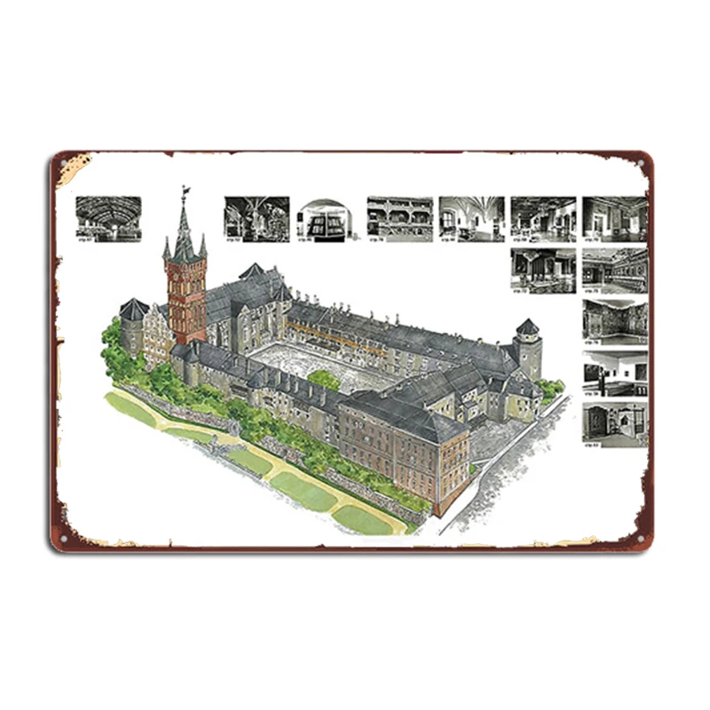 

Königsberg Castle In Detail Metal Signs Club Party Club Bar Custom Plaques Tin sign Posters