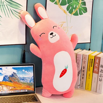 Pink Милый мультфильм кролик плюшевая игрушка чучела животных кукла игрушки длинный стиль плюшевая подушка детская игрушка подарок для девочек - Цвет: Pink