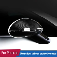 

Rearview Mirror Protective Case For Porsche 718 Cayenne Panamera 2014-2021 Wear-resistant And Durable Decorative Accessories