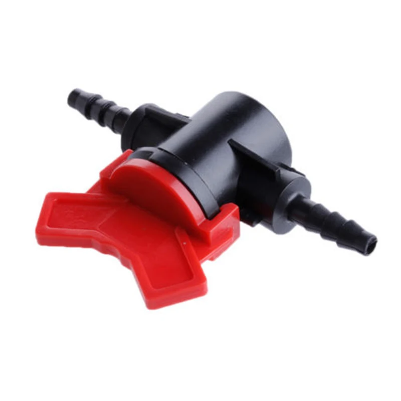 2/5pcs 4mm PCV Parts Coupling Pipe Irrigating Water Hose Switch Plastic Valve