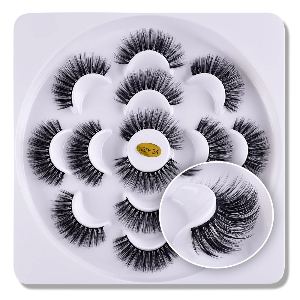 

LEKGAVD 1/7 Pairs 3D Mink Natural False Eyelashes Fake Lashes Dramatic Mink Lashes Cruelty-free Eyelash Extension Lashes