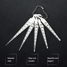 Конус из нержавеющей стали щупальный датчик зазор отверстие измерительный инструмент 1-10 мм клиновидная вилка датчик диафрагмы измерительный прибор