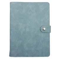 A5 Size PU Leather Notebook Binder, Refillable 6 Round Ring Binder Cover for A5 Filler Paper, Notebook Personal Planner Binder 1