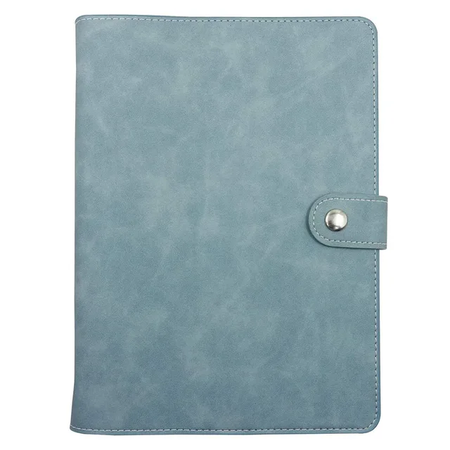 A5 Size PU Leather Notebook Binder, Refillable 6 Round Ring Binder Cover for A5 Filler Paper, Notebook Personal Planner Binder 1