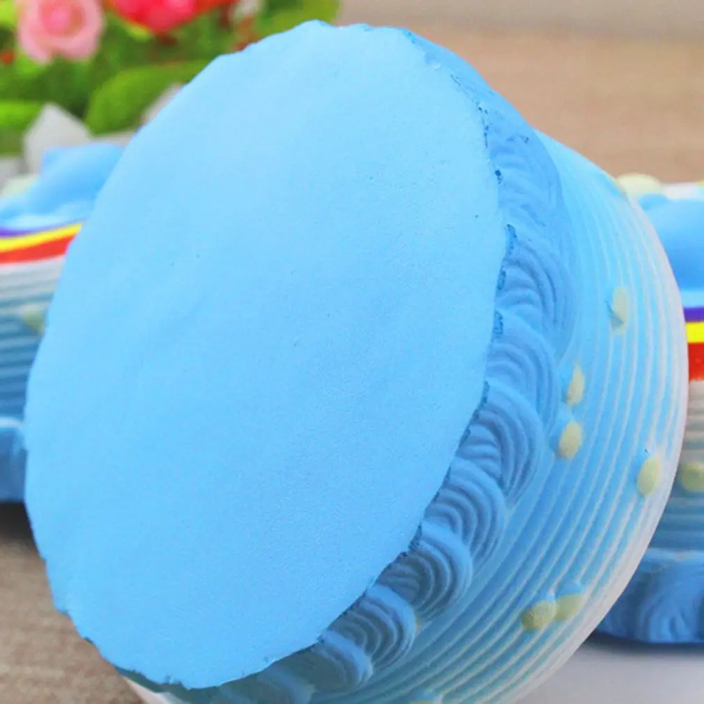 11CM Sea Cake Cream Squeeze Toy Squishy Slow Rising Decompression Squeeze Toys PU ocean cake kids pretend play toy