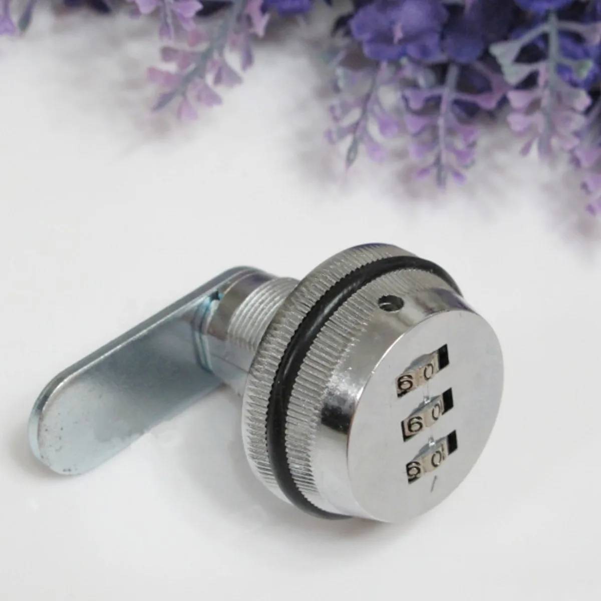Silver Код комбинированная Камера Lock уменьшенного использования пластин почтовый ящик кабинет на колесах 3 набора 3-значный сплава - Цвет: Silver