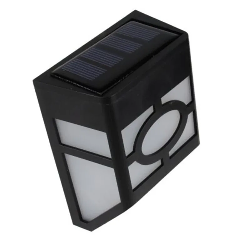 Solar Powered Wall Mount LED Light Outdoor Garden Path Landscape Fence Yard Lamp 6