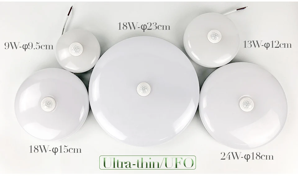 LED Ceiling Lights PIR Motion Sensor Light Indoor 9W 13W 18W 24W 36W AC85-265V Ceiling Lamp For Hallways Closet Rooms Stairways ceiling light fixture