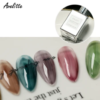 

Avelitte Nails Art Polish Polygel Gel Polishes Grey Grape Purple Violet Japanese Style Red Glass Jelly Phototherapy Gel