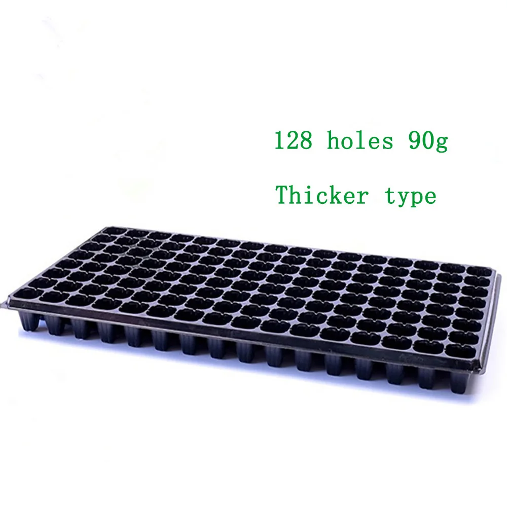 128 holes 90g 10 шт. поддоны для выращивания сада лотки для рассады сверхпрочные поддоны для проращивания семян цветочные горшки для питомника коробка для выращивания - Цвет: 128 holes 90g