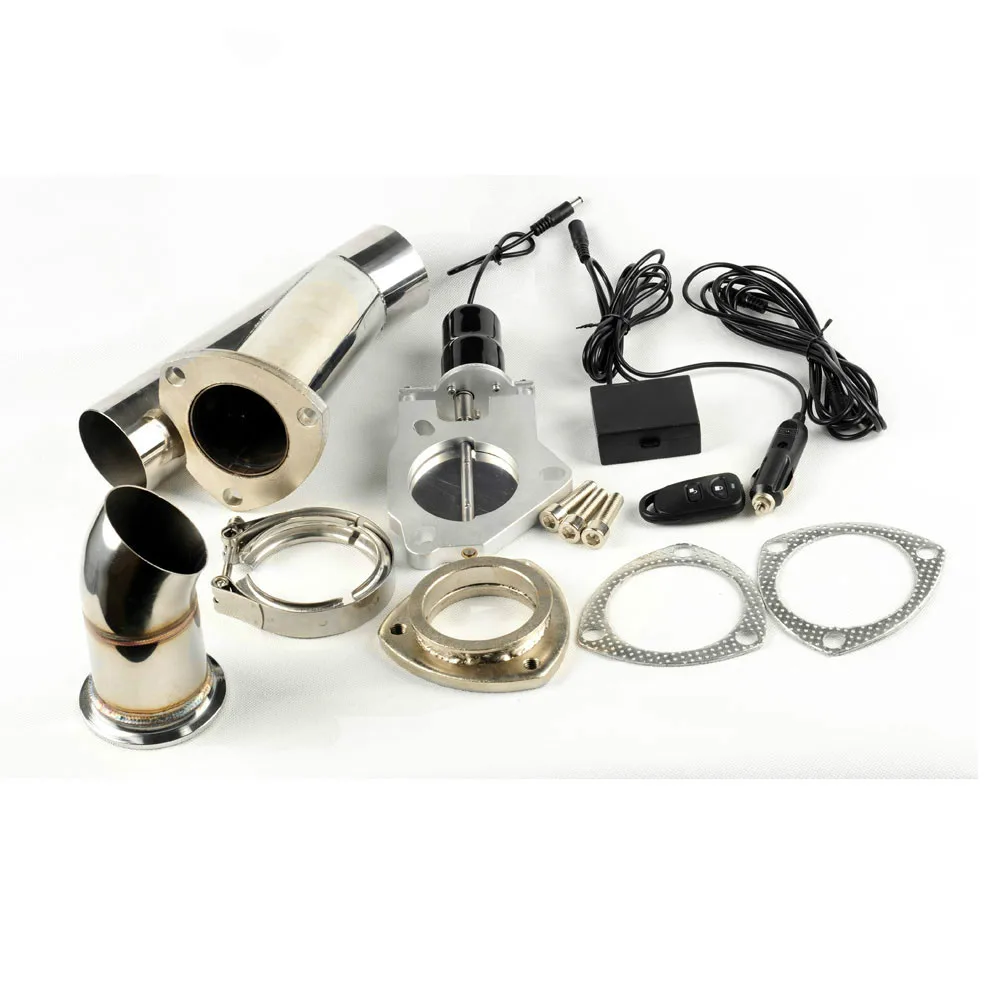 

New 2.5 3.0 inch universal racing exhaust pipe cutout pipe with Remote control / unpick and wash