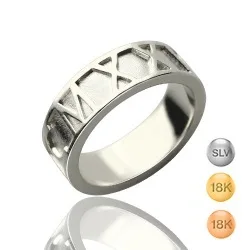 

S925 Lettered Hollow out Ring Personalized Name Customizable-Amazon Ring Accessories Manufacturers Direct Selling