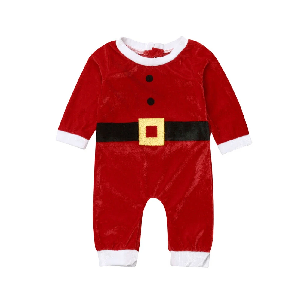 ; Одежда для новорожденных мальчиков и девочек с надписью «My First christmas»; комбинезон Санты; спортивный костюм