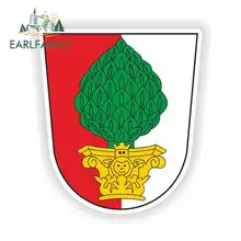 EARLFAMILY 13cm x 11.4cm for Augsburg Germany Coat of Arms Sign Funny Car Stickers Bumper Trunk Truck Graphics Sunscreen Vinyl