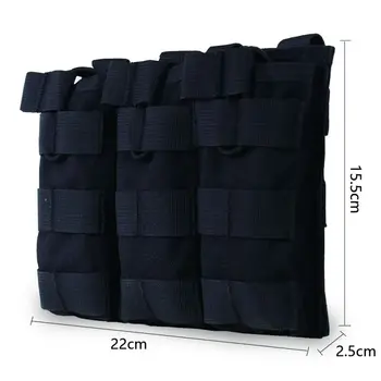 

Molle Triple Accessory Kit Tactical Vest Backpack Special Bag Tactical Kit Military fans wear resistant and easy to use