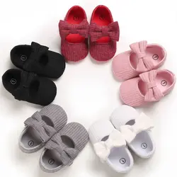 Baby Girls Cotton Shoes Retro Spring Autumn Toddlers Prewalkers Cotton Shoes Infant Soft Bottom First Walkers 0-18M