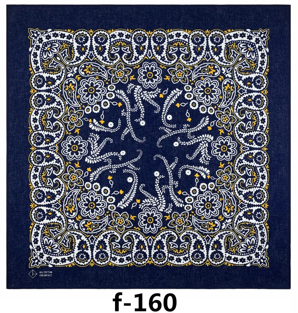 hair scarf for men F151 Unisex Bandana Cotton Blue Tie-dye Kerchief Paisley Hip Hop Hair Band Sports Headwear Wrist Wraps Head Print Handkerchief head scarves for men