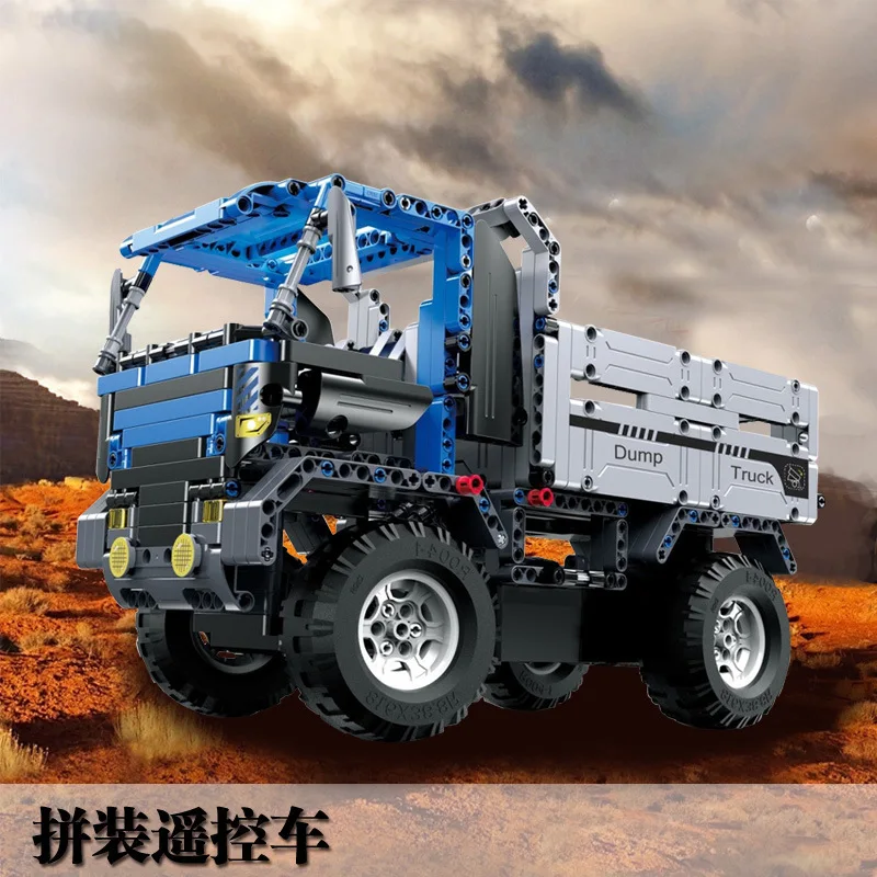 

Double e C51017 Click Remote Controlled Blocks Car Assembled Remote Control Building Blocks Engineering Dump Truck Children'S Ed