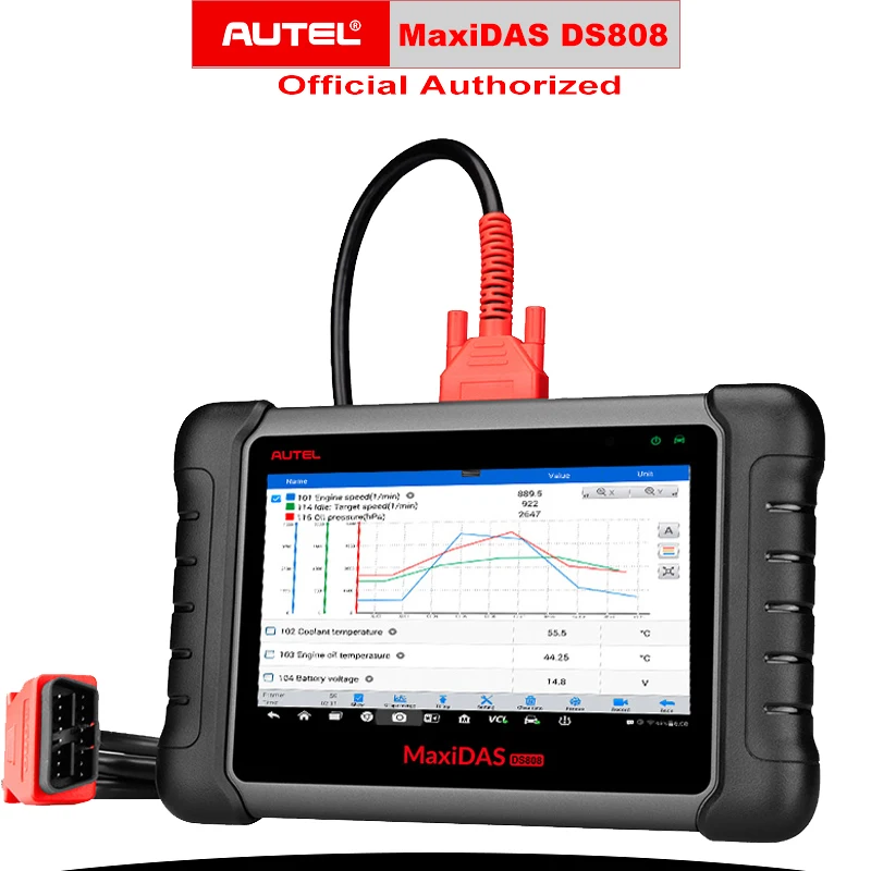 Автомобильный диагностический инструмент AUTEL maxзеркало DS808 OBD2 сканер полная