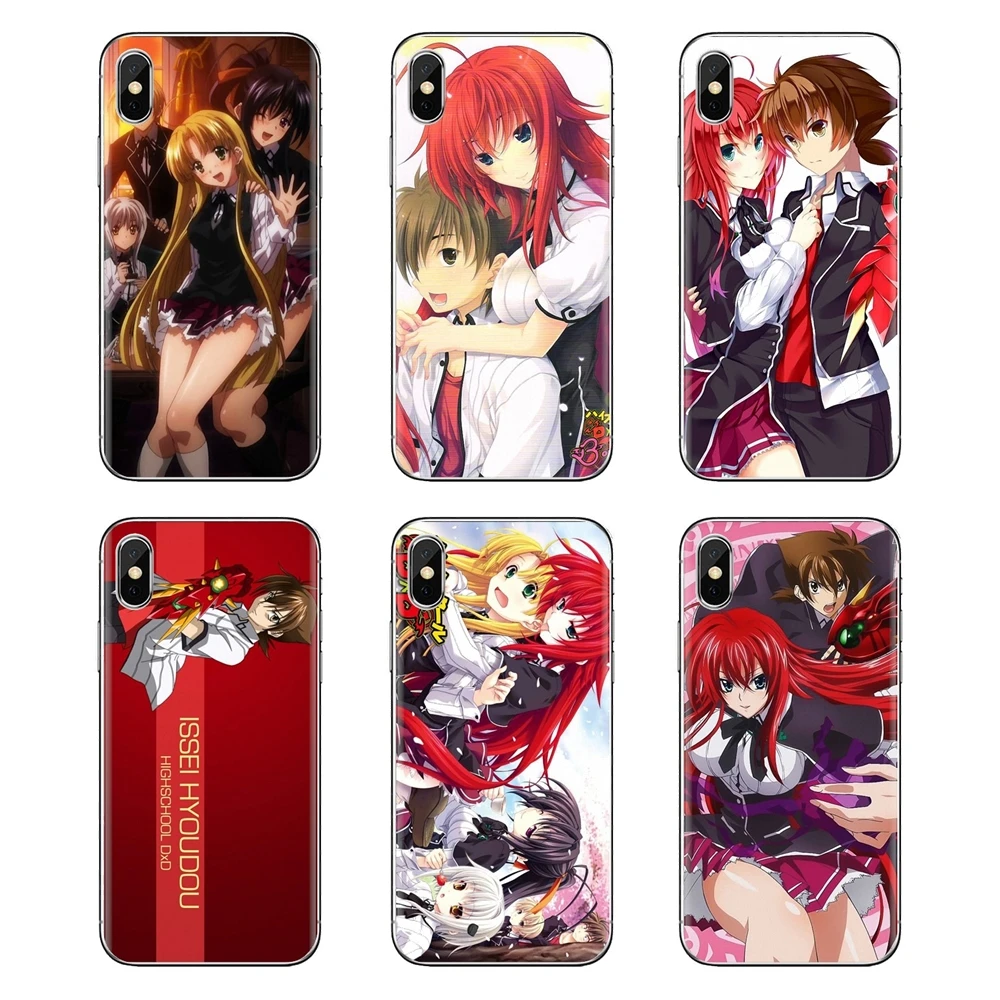 Высокая школа DXD Akeno Риас Gremory для Xiaomi Redmi 4A S2 Note 3 3S 4 4X5 6plus 7 6A Pro Pocophone F1 прозрачный