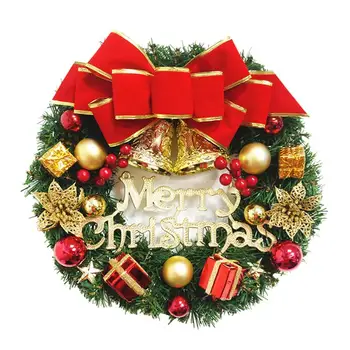 

1 PC Mini Christmas Garland Artificial Decorative Christmas Hanging Ornament Wall Decor Garland for Wedding Room Front Door