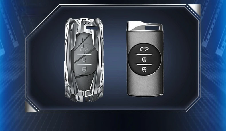 Copertura portachiavi per auto in lega di zinco per Chery Tiggo 8 3x 5x Gx EQ7 Arrizo Exeed 65R 32R Tiggo 7 Pro 5 2020 custodia per telecomando Shell - H202c3beb06a44389a23adde4d3bdf5418