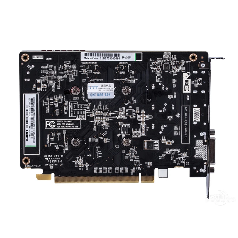 SAPPHIRE RX550 4 Гб видеокарта GDDR5 видеокарты для AMD RX 500 series RX 550 4G D5 Radeon RX550-4GB DisplayPort HDMI DVI б/у-5