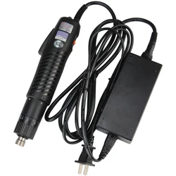 Chave de fenda elétrica de precisão, pistola de parafuso, velocidade variável reversível, cabeça de lote aplicável 5mm/6.35mm, chave de fenda de energia