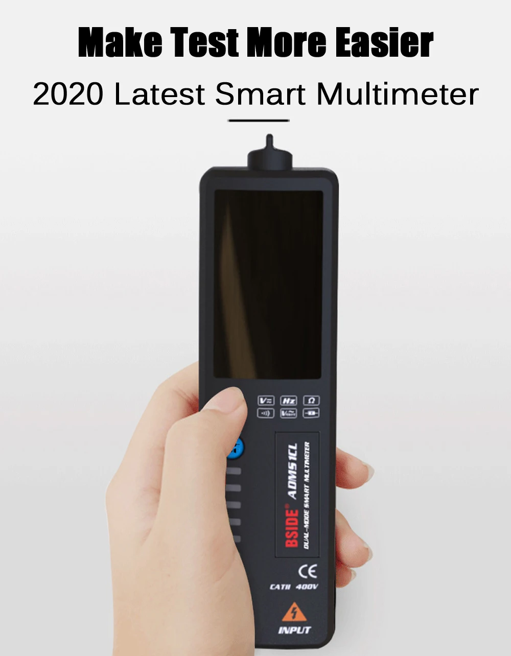 2.4 &lcd sem contato indicador de fio