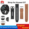 Original 22mm FKM Watch Band Leather straps for huawei Watch GT 2 Elite Edition Stianless Stell Strap ► Photo 1/3