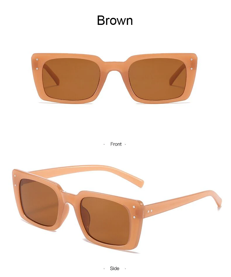 New Square Sunglasses Woman Brand Designer Fashion Style Sun Glasses Female Ins Trend Big Frame Mirror Vintage Oculos De Sol