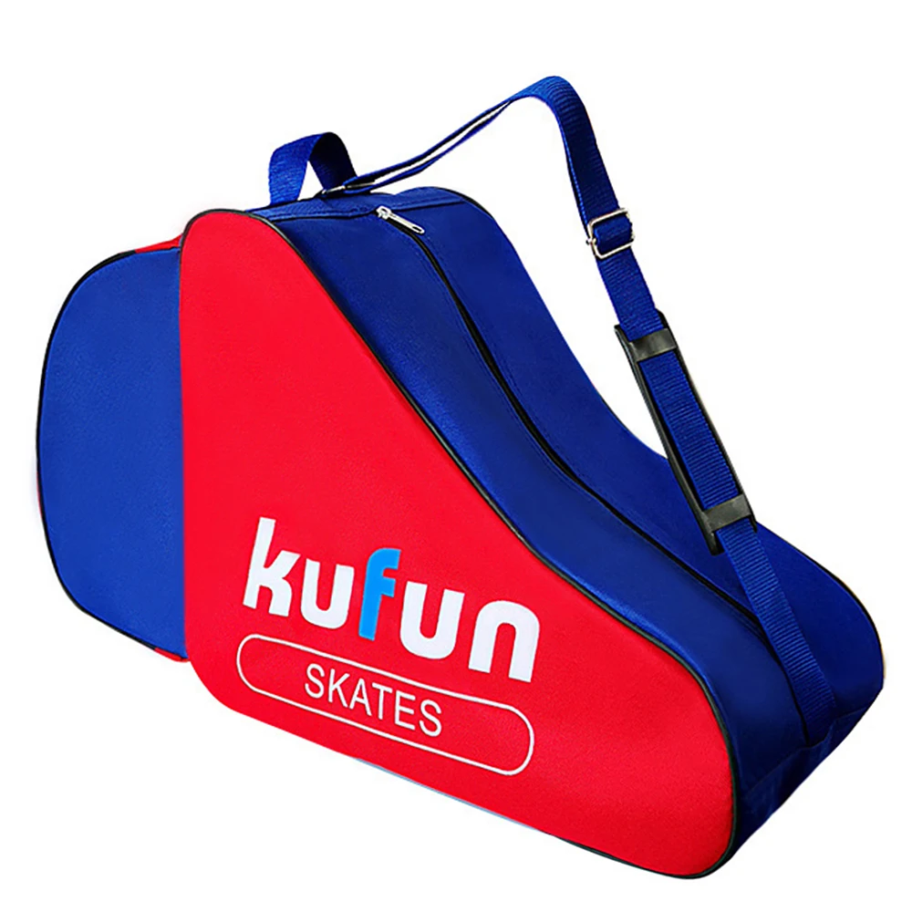 Inline Skate Carry Bag Roller Skates Ice Skates Carrier Bag Case with Shoulder Strap Waterproof Large Capacity Triangle Bag 3