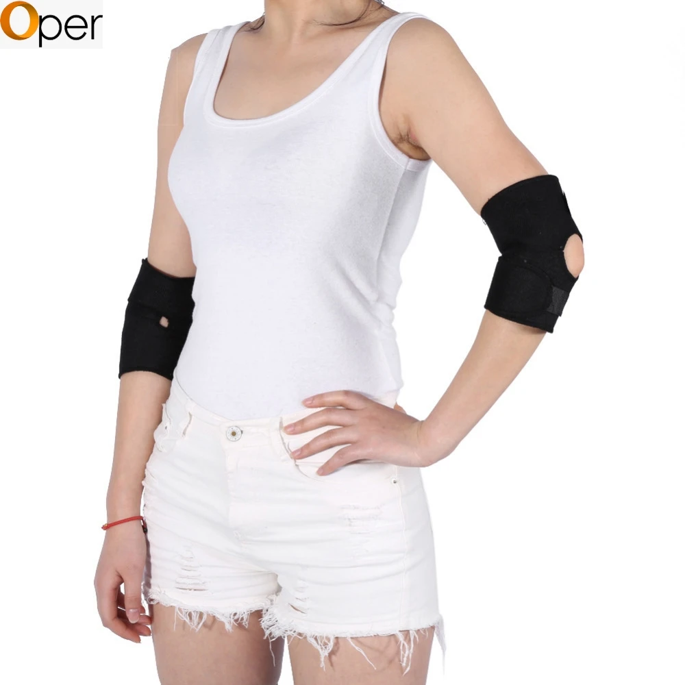 1 пара подтяжки локоть для поддержки турмалиновая самонагревающийся браслет