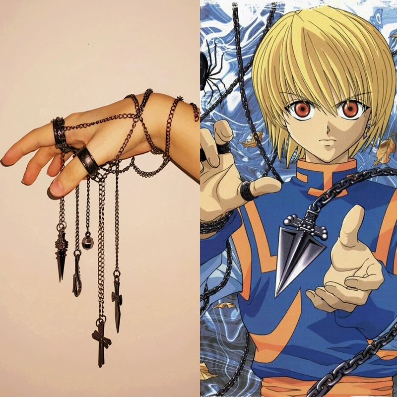 Cartoon Hunter X Hunter Rings Kurapika Cosplay Costume Prop Metal Ring Accessories Alloy Pendant Chain Figerrings For Anime Fans Rings Aliexpress