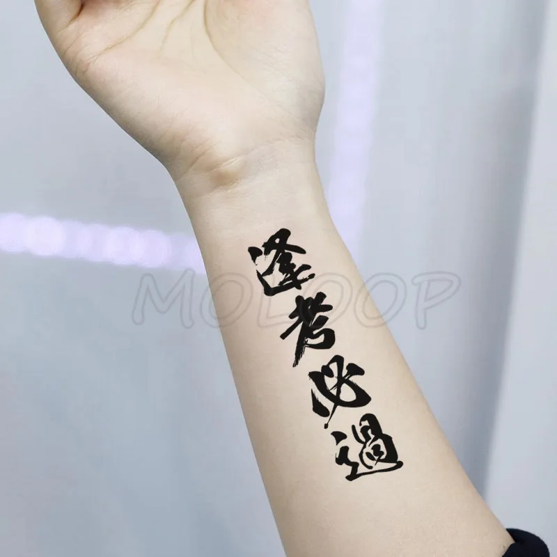 Fake Tattoos Temporary-Tattoo-Stickers Flash-Tatoo Character Every Small-Size Waterproof