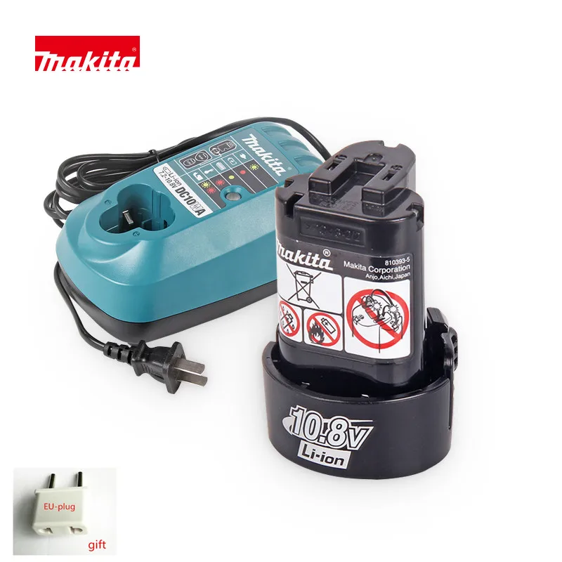 Li-ion Battery Charger for Makita 10.8V/7.2 Lithium Battery BL1013 DC10WA US NEW