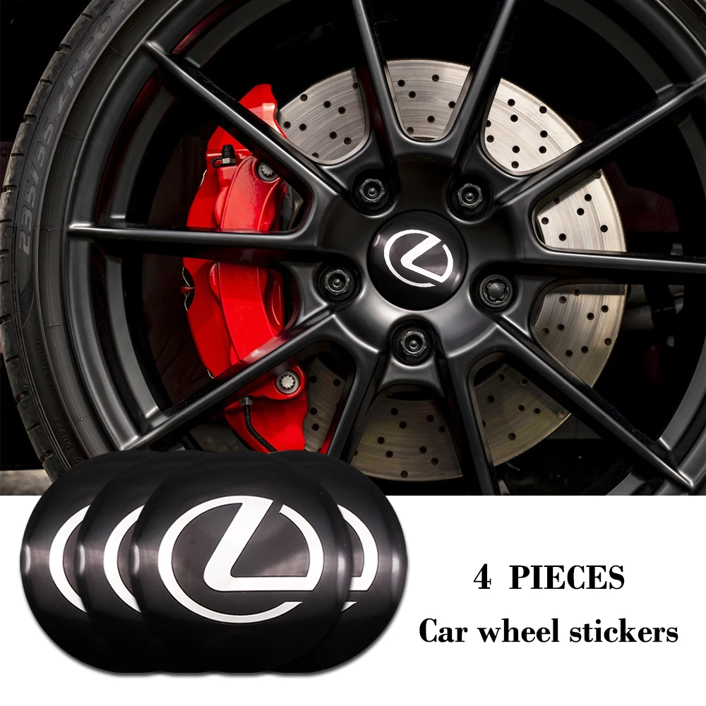 

4pcs 56mm Car Wheel Center Emblem Sticker Auto Wheel Hub Caps Logo Label Sticker For Lexus CT ES GS GX IS LF-A LS LX RX SC