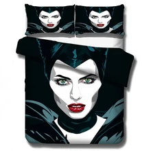 Хэллоуин Maleficent ведьма постельные принадлежности набор пододеяльников одеяло постельные принадлежности s постельное белье Черная Королева постельный комплект(без простыни