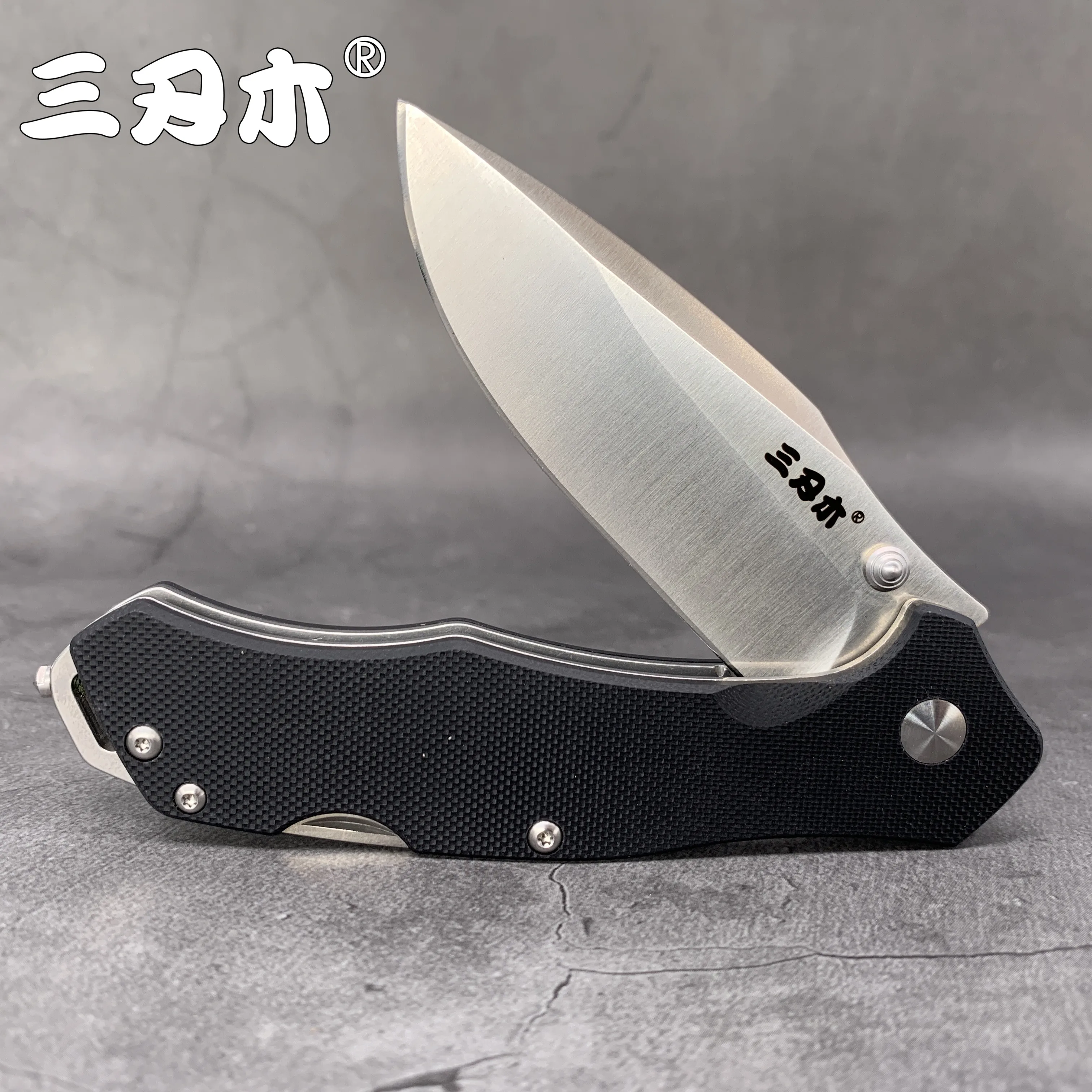  Sanrenmu 9018 Pocket Folding Knife 12C27 Blade Utility EDC Multi-purpose Tool Gift Outdoor Hunting 