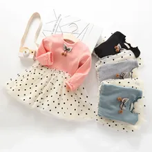 Платье для маленьких девочек vestido Infantil Menina فساتين اطفال зимние платья в горошек с бантом в стиле пэчворк платье принцессы вечерние платье с фатиновой юбкой, одежда Z4