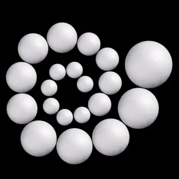 

1Pc 100pcs DIY Modelling Polystyrene Styrofoam Foam Ball Xmas Wedding Decoration Party Supplies