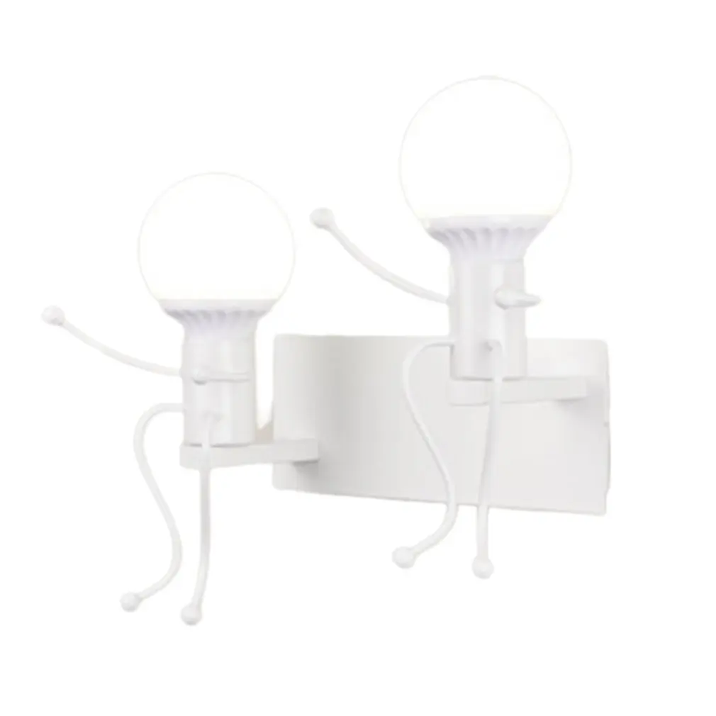 

Modern Human Shape Wall Lights Led Bedroom Wall Lamp Wrought Metal Home Decor for Living Room Bed Side Stair Lighting