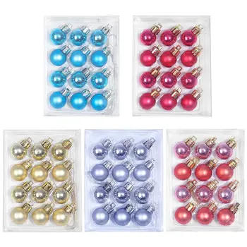 

60pcs 2cm Mini Christmas Balls Shatterproof Hanging Xmas Tree Ornaments Wedding 67JB