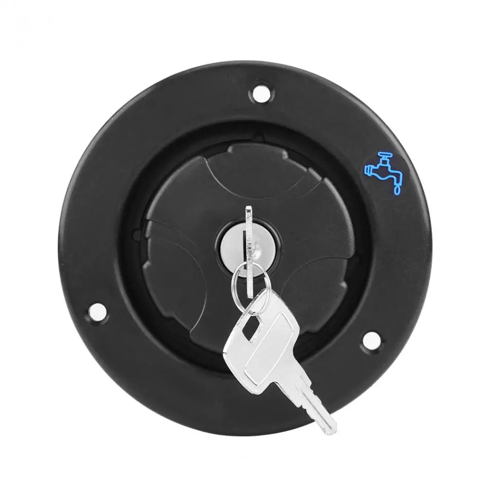 Recreational Vehicle RV Trailer Water Filling Inlet Locking Cover Cap with Keys