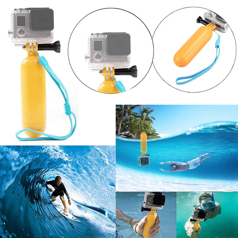 For Gopro Hero 4 3+ 2 1 Bobber Floating Handheld Monopod Hand Grip Accessories for SJCAM SJ4000 5000 for Xiaomi Yi Action Camera-1