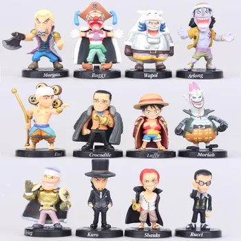 

12pcs/set 5cm One Piece Action Figure Akakami No Shankusu Mini Luffy Defeated By Collectors Action Figure Toys for Children