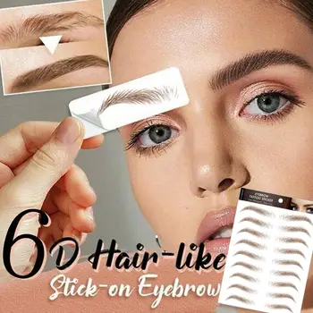 

Eyebrow Tattoo Sticker 6D Hair Like Eyebrows Makeup Waterproof Long Lasting Natural Fake Eyebrow Sticker Lamination Cosmetics