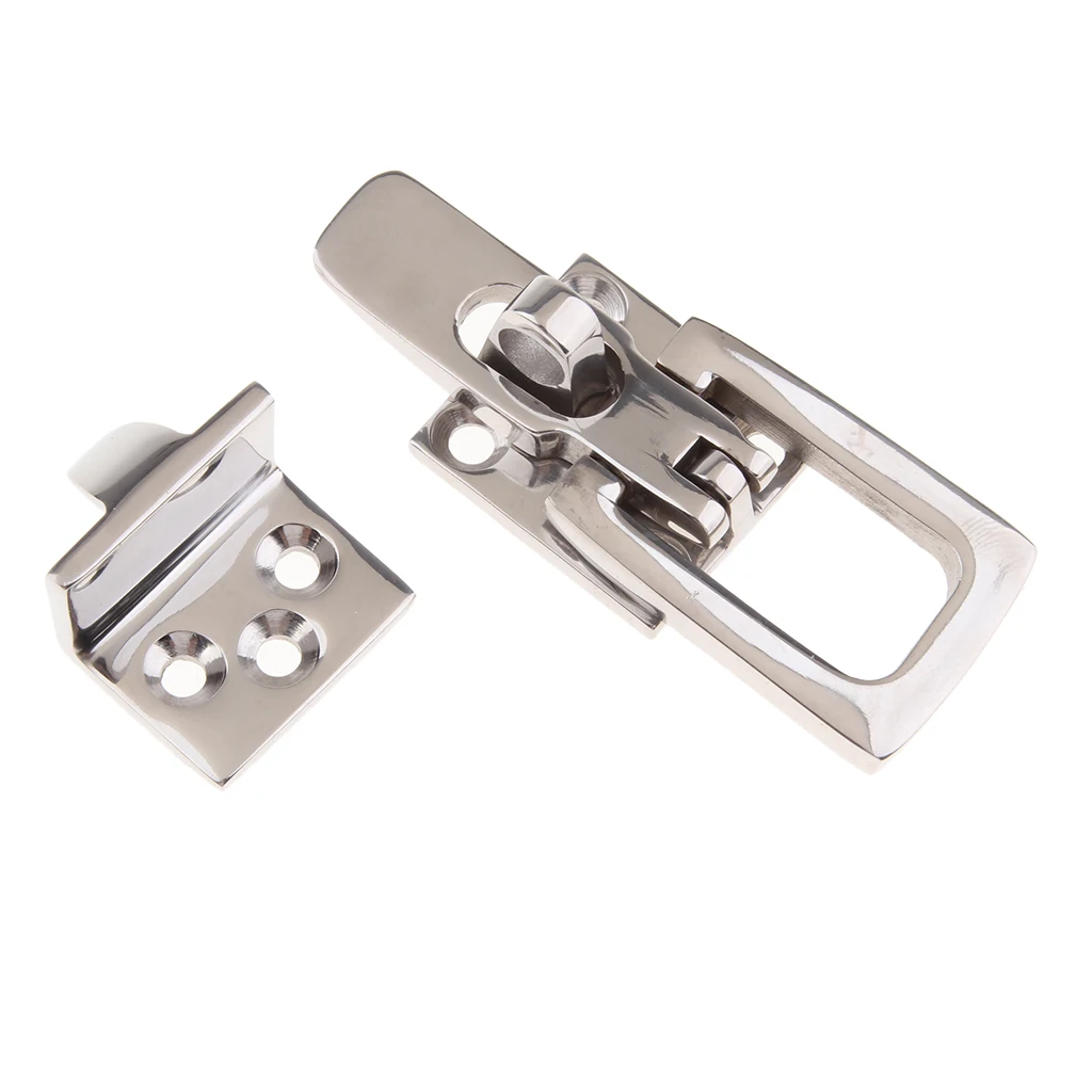 316 Stainless Steel Swivel Eye Hasp Latch Boat Marine Yacht Hardware